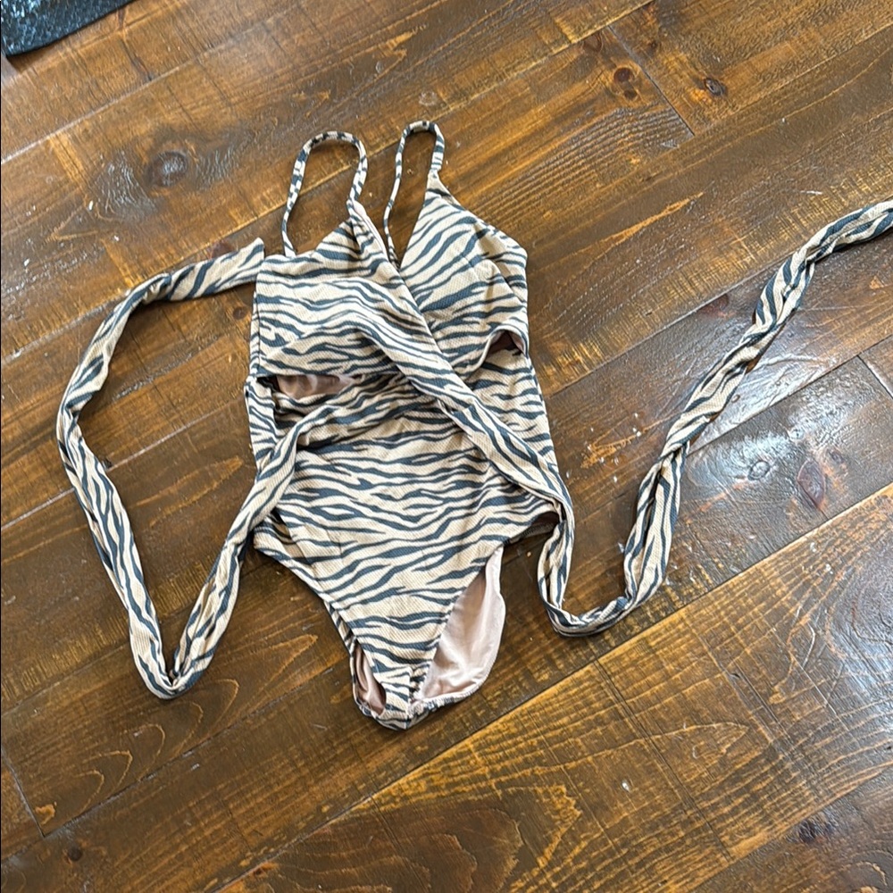 Zebra Print Swimsuit